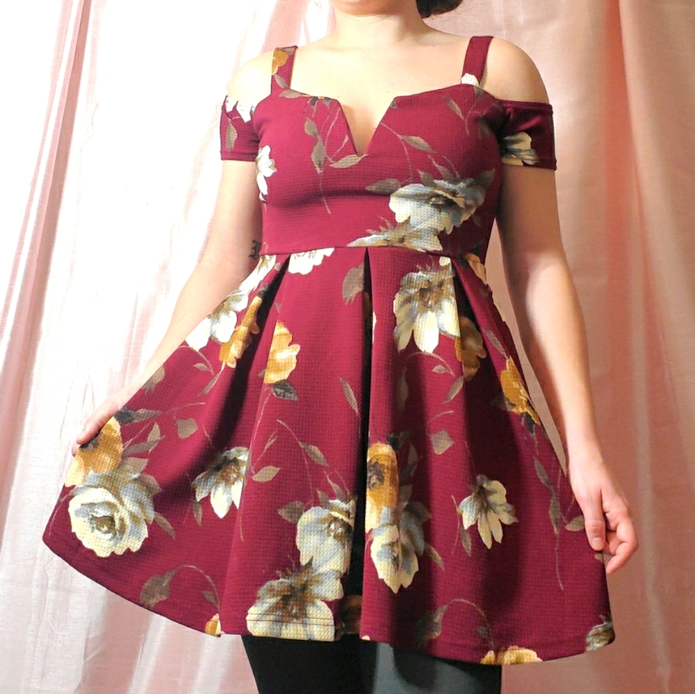 Sexy Off-Shoulder High Waist Crossback Mini Dress
